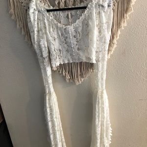 Gorgeous Somnia Romantica Stretch Lace Crop Top